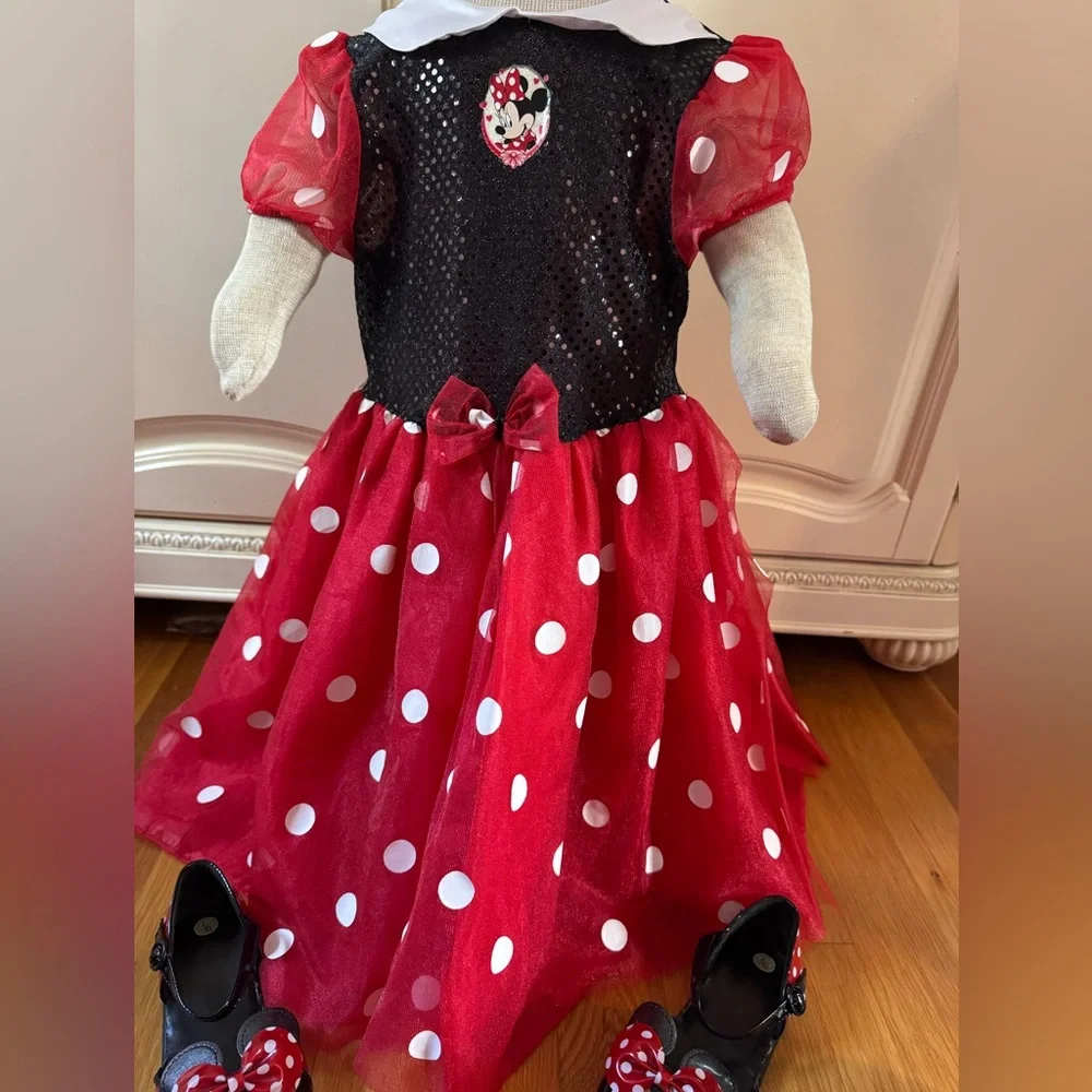 Minnie Mouse Dress Shoes ears Disney Store costume Polka Dot World 6 4th of July